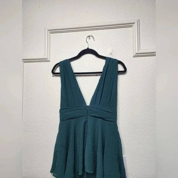 Lulus Amazing Evening Hunter Green Tiered Maxi Dress Size M Wedding Party Formal - Picture 9 of 10